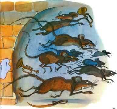 мыши бегут в панике